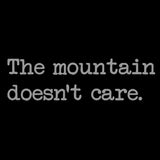 The mountain doesn't care - Black