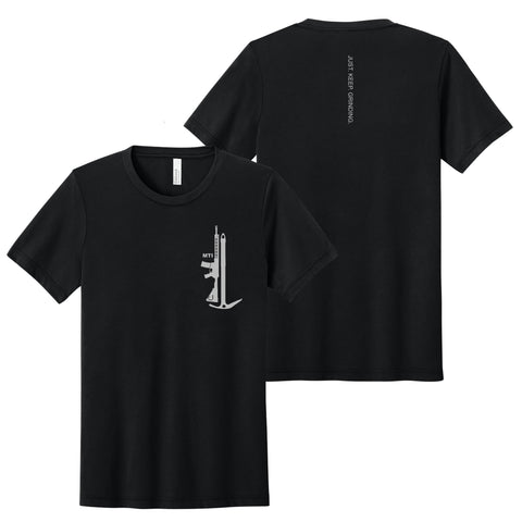 Just Keep Grinding Triblend - Solid Black