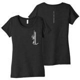 Just Keep Grinding Ladies Triblend - Solid Black