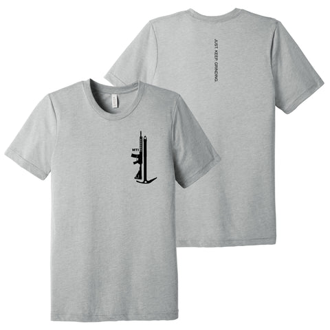 Just Keep Grinding Triblend - Athletic Grey